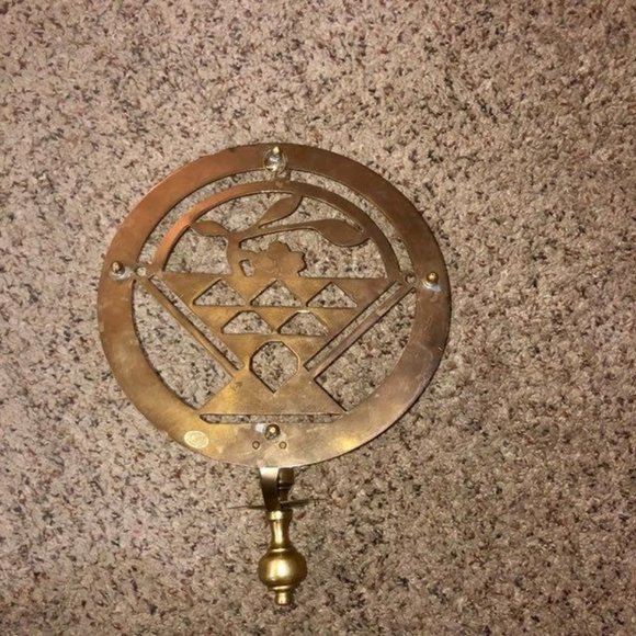 Brass Wall Candle Holder Used Some Wear - Picture 12 of 12